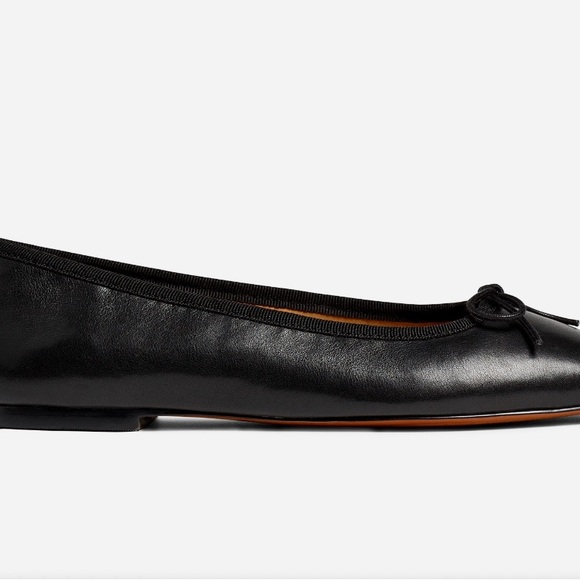 Madewell Black April Leather Flats - Picture 4 of 7